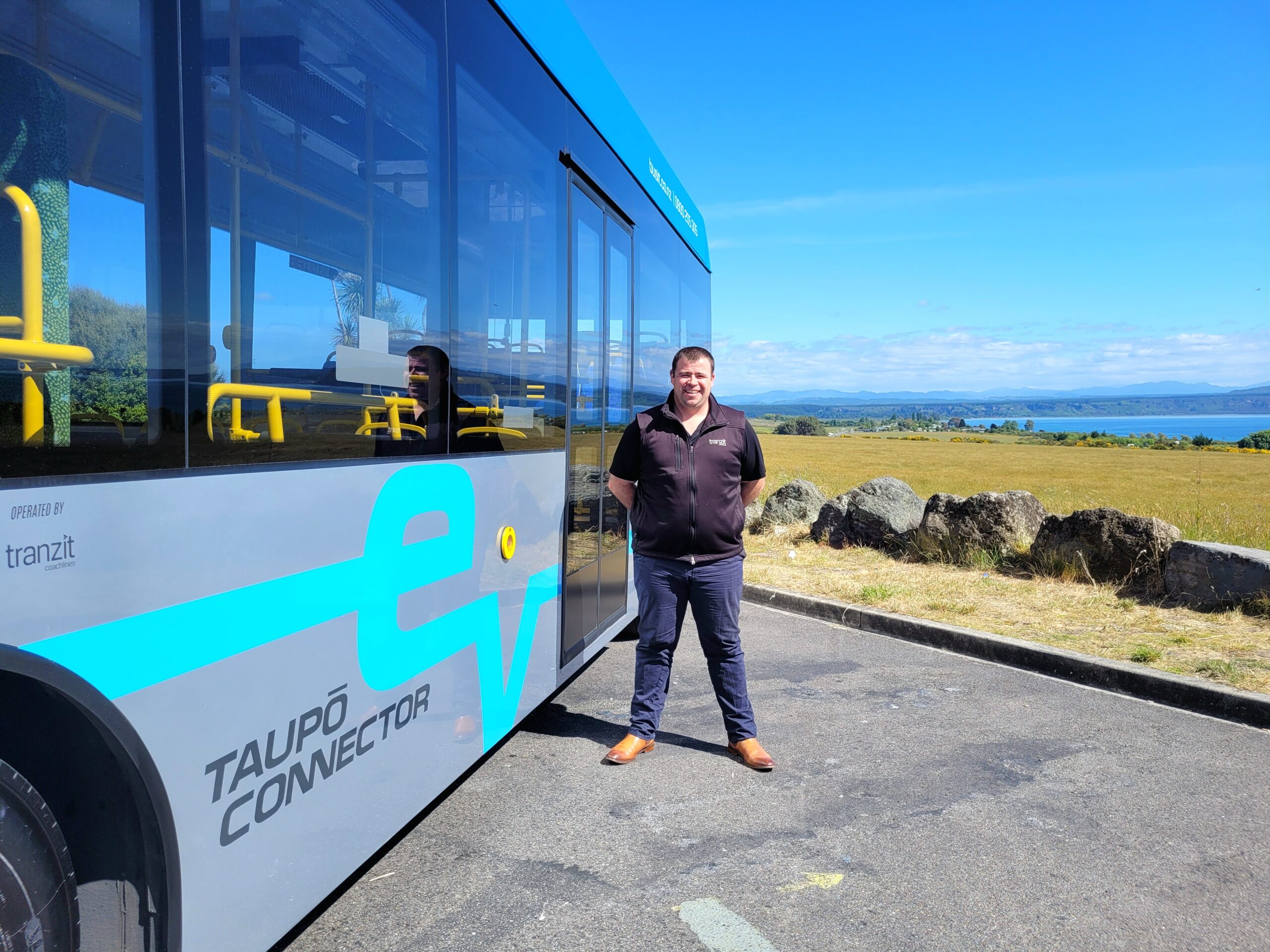 EROAD and Tranzit Group Partnership_Taupo EV Connector bus