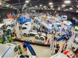 Image shows the exhibitor display of over 150 vehicles at Fleet Day
