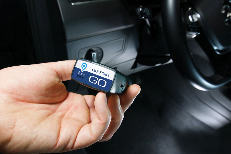 Geotab GO9 hardware with MyEROAD screens