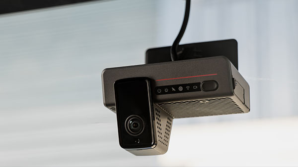 The EROAD Clarity Edge AI Dashcam unit.