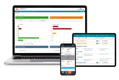 MyTrucking software interface
